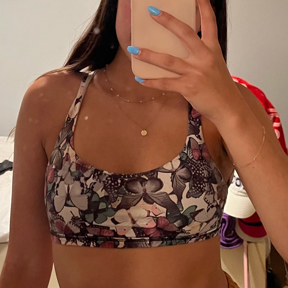 Lululemon butterfly sports bra!